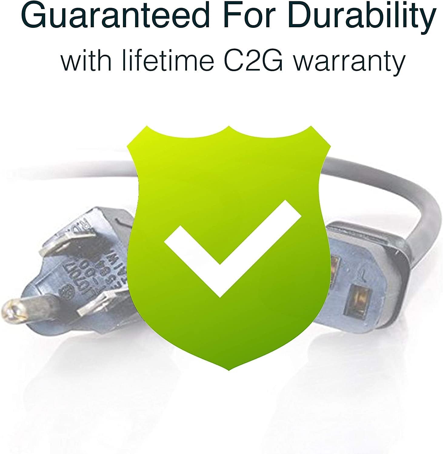 3FT Replacement AC Power Cord - Power Cable for TV, Computer, Monitor, Appliance & More (03129)