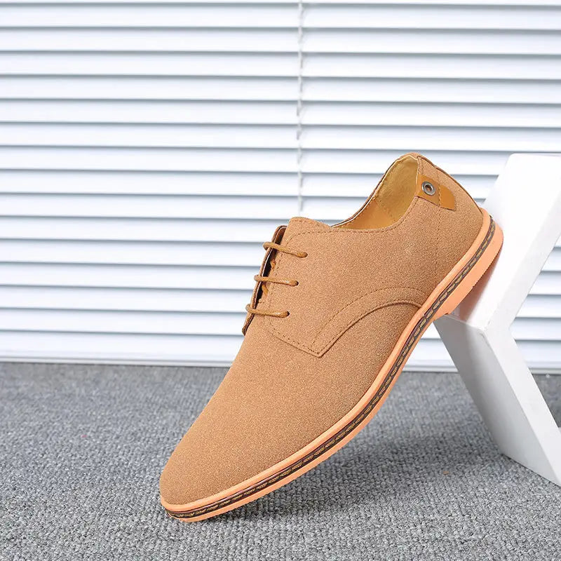 Top Quality Brown Oxford Shoes Men Derby Loafers Big Size 47 48 Casual Men Shoes Business Man Sneaker Yellow Dress Shoes Fashion