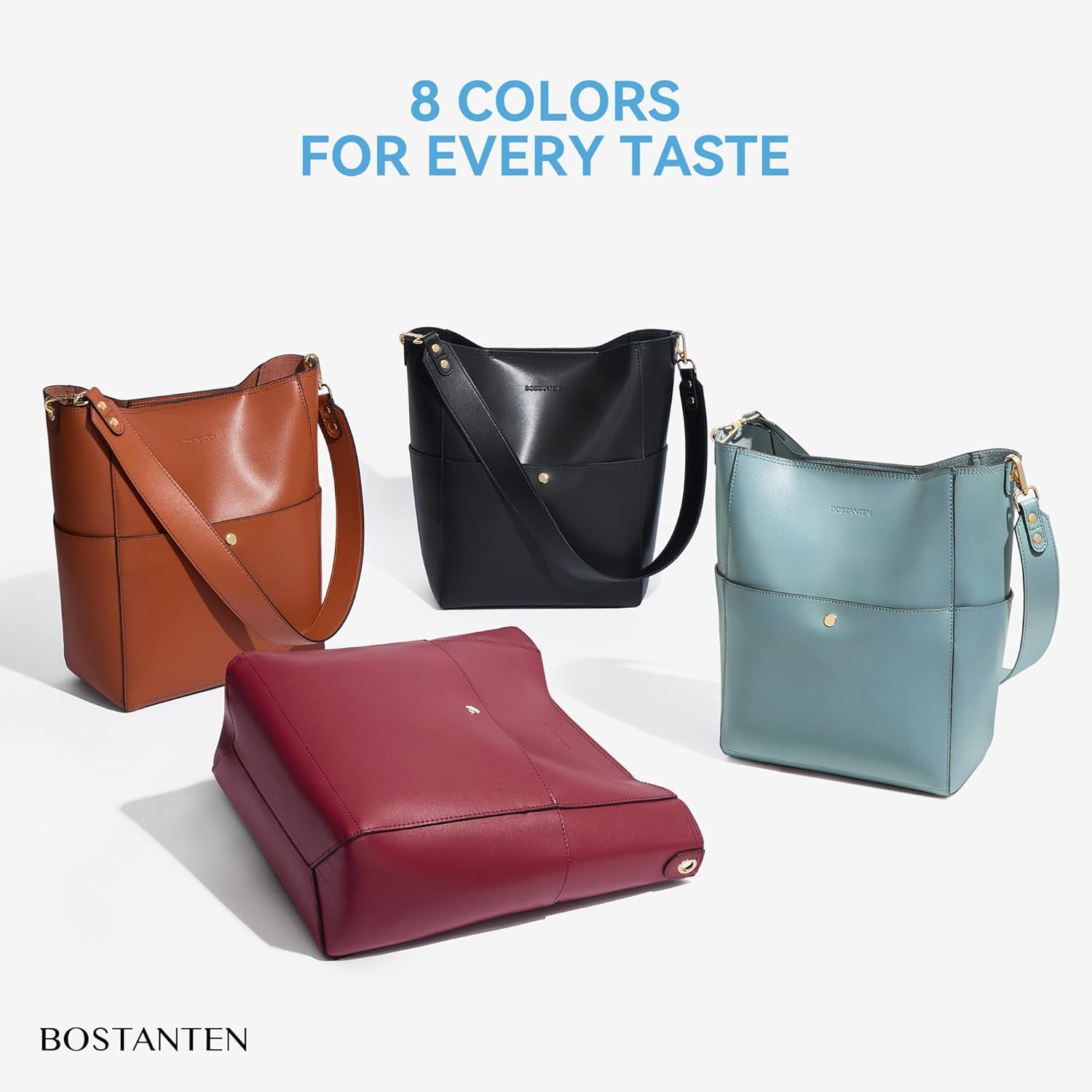 Valentines Day  Women'S Leather Designer Handbags Tote Purses Shoulder Bucket Bags